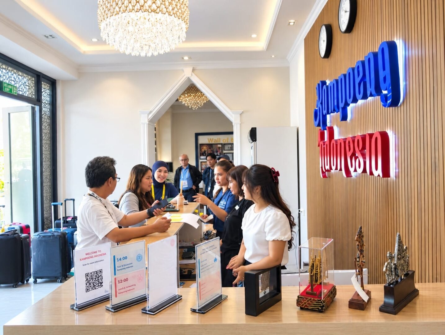 Indonesian Chess Contingent Welcomed at Hotel Kampoeng Indonesia